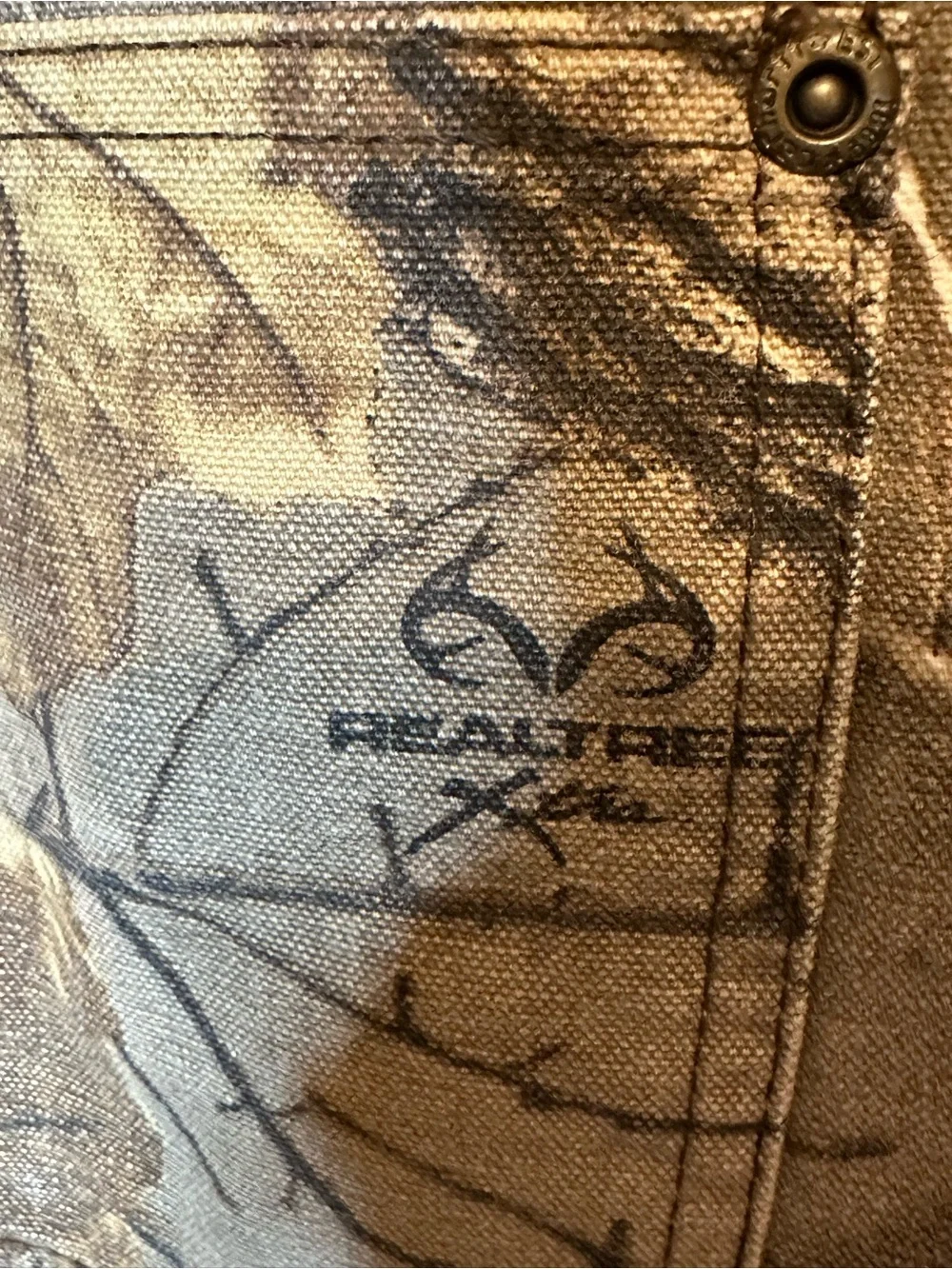 CARHARTT Camo Bib Overalls Youth Size 14 Mossy Oak- Insulated Waist to Ankles